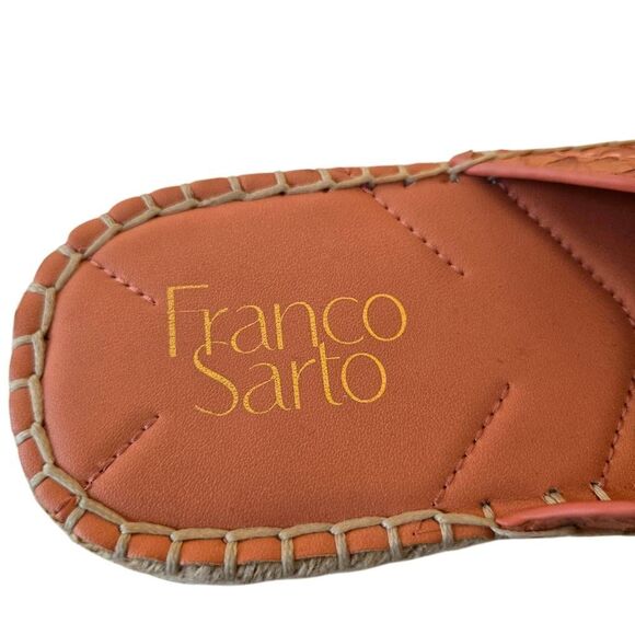 Franco Sarto Womens Birch Slide Snake Print Leather Platform Sandals Size 9.5 - Picture 3 of 11